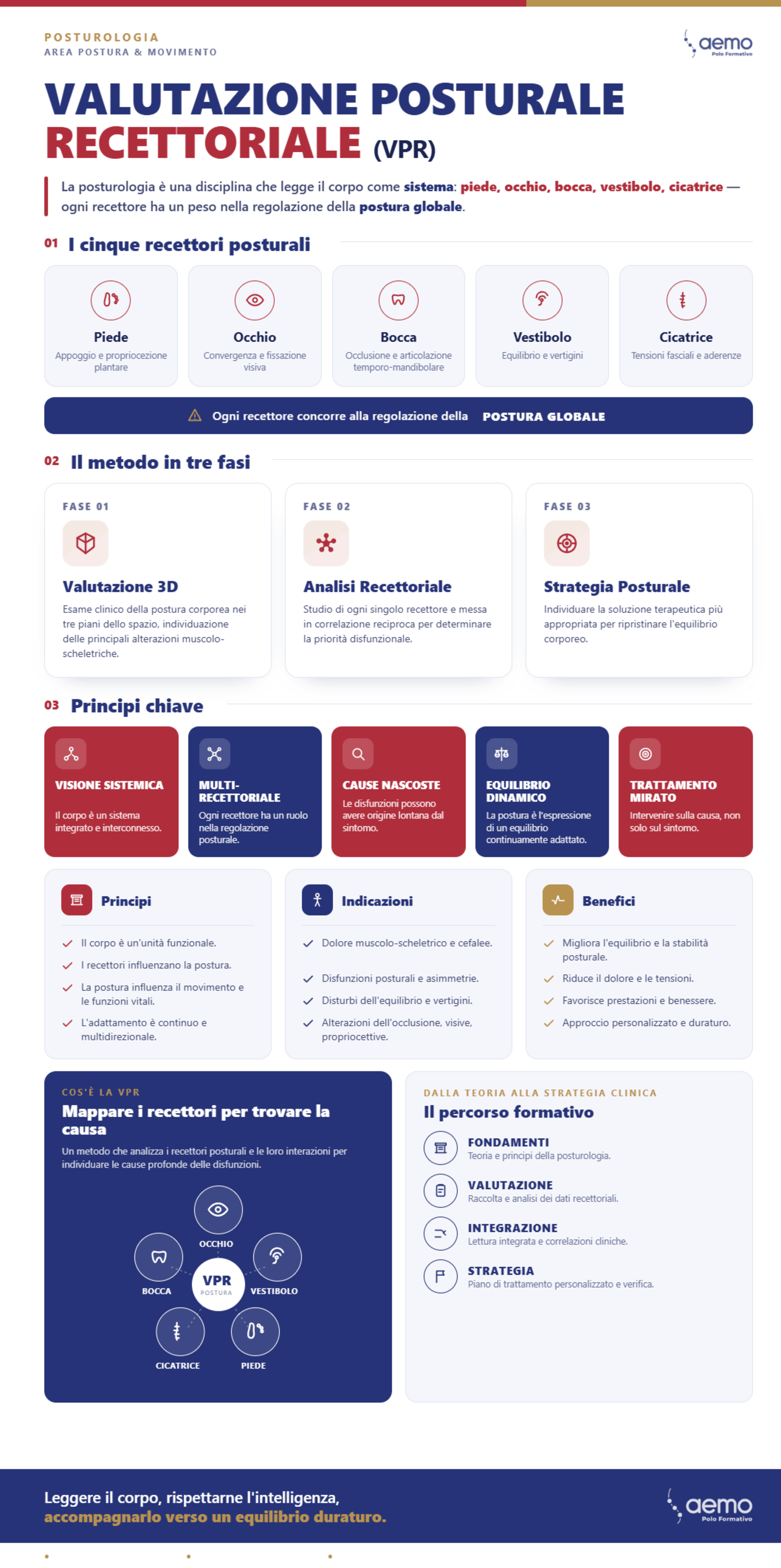Infografica Valutazione Posturale Recettoriale (VPR)